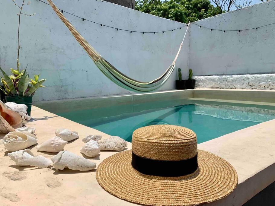 Casita Azul Colonial En El Centro De Merida. Eksteriør bilde