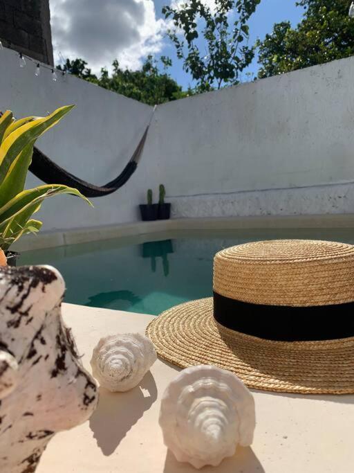 Casita Azul Colonial En El Centro De Merida. Eksteriør bilde